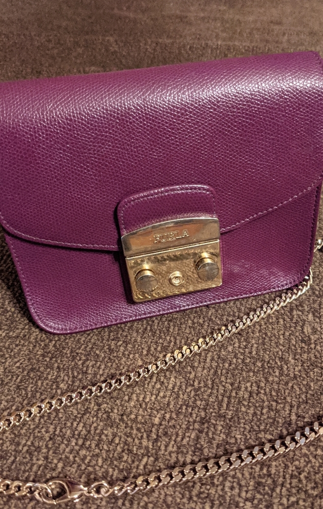 Furla Metropolitan mini crossbody in Eggplant